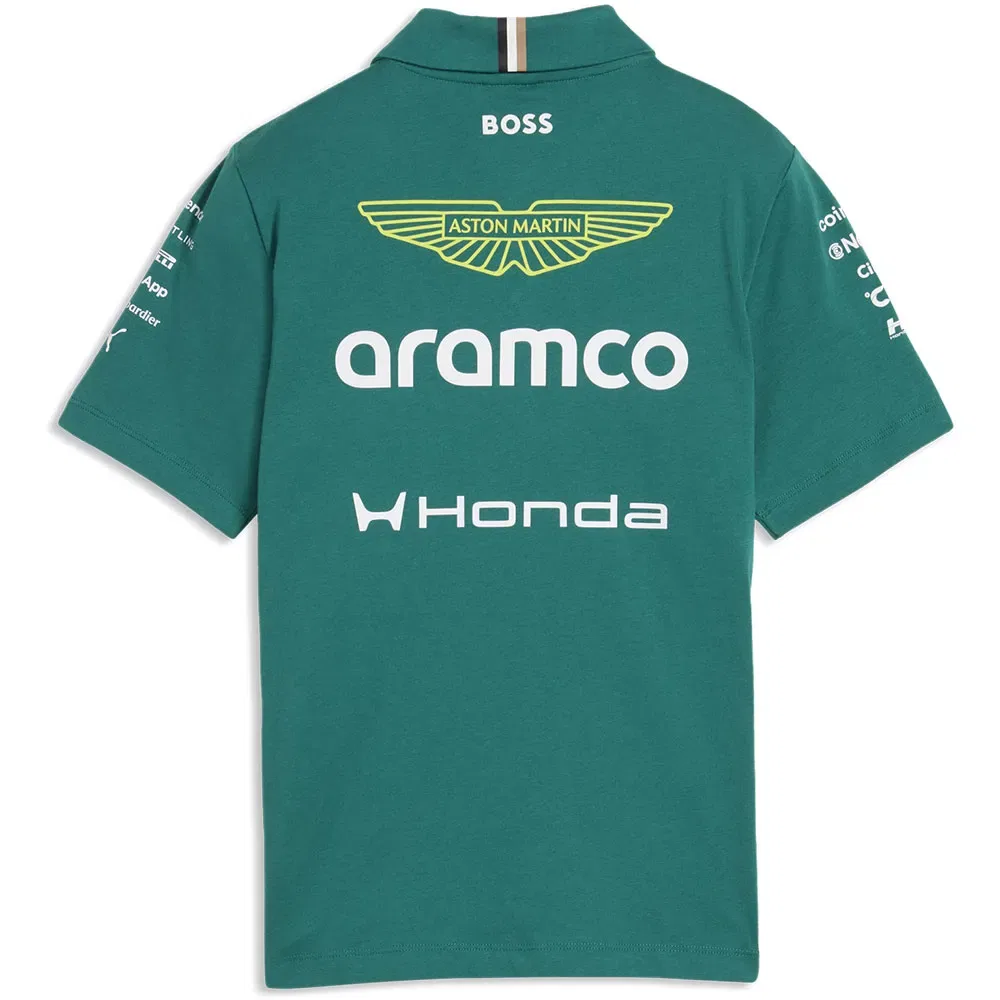 Поло с коротким рукавом Puma x Aston Martin F1 Replica Puma, зеленый — фото 2