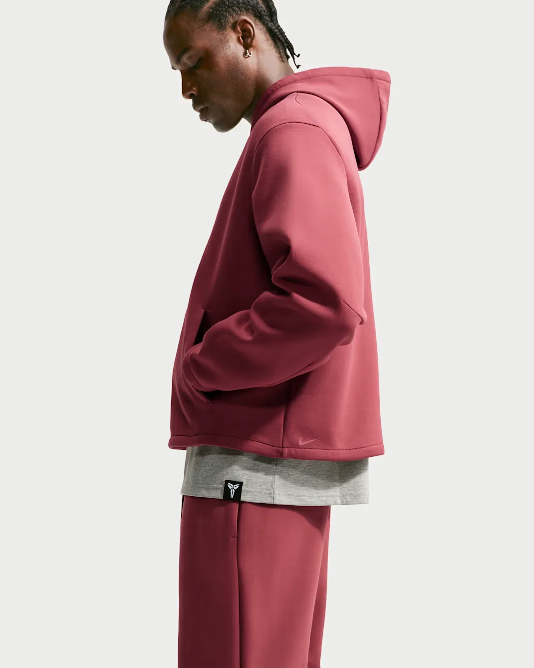 Мужская баскетбольная толстовка Nike Dri-FIT Pullover Kobe, Cedar/Cedar — фото 3