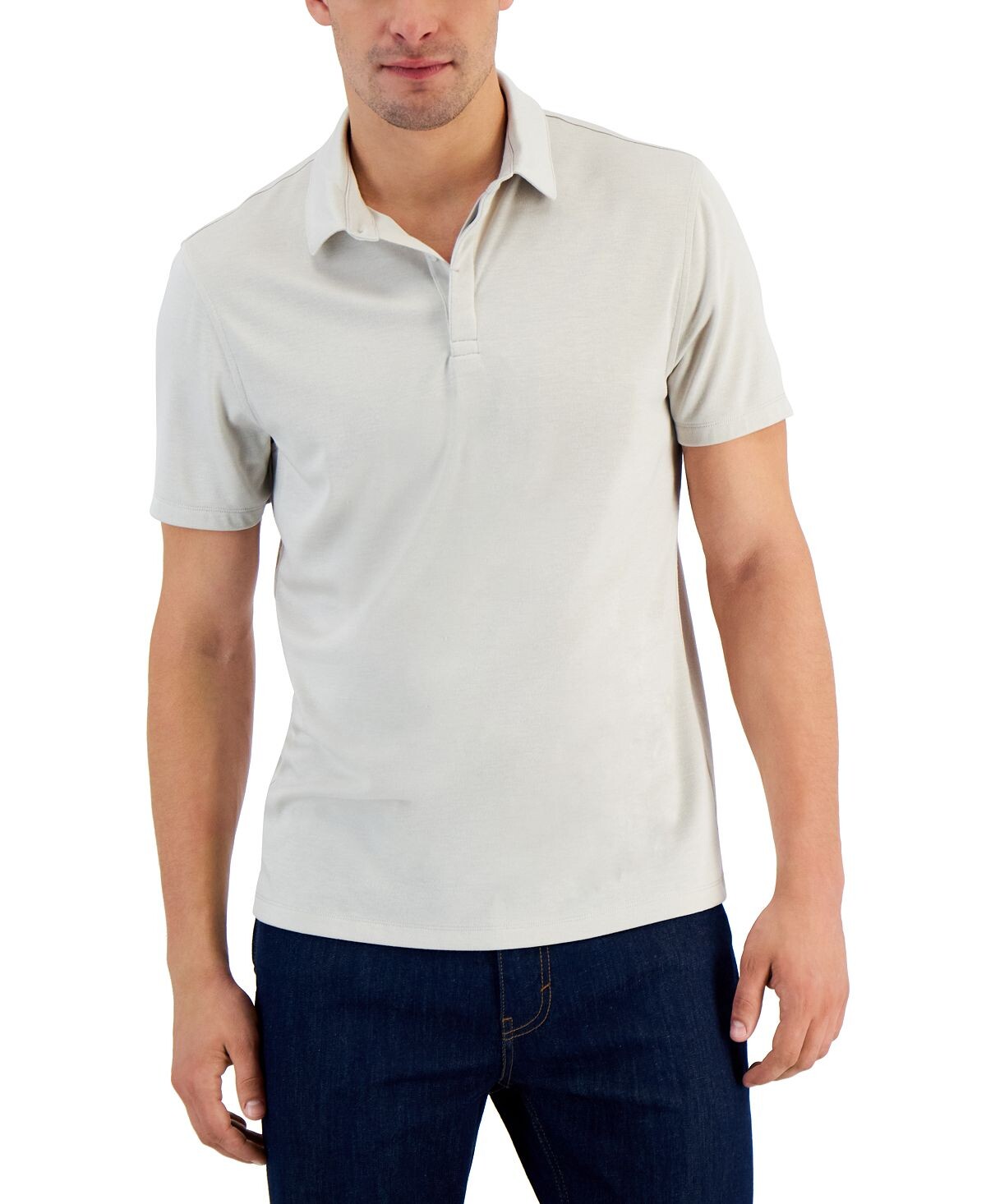 

Мужская рубашка поло alfatech stretch solid, созданная для macy's Alfani