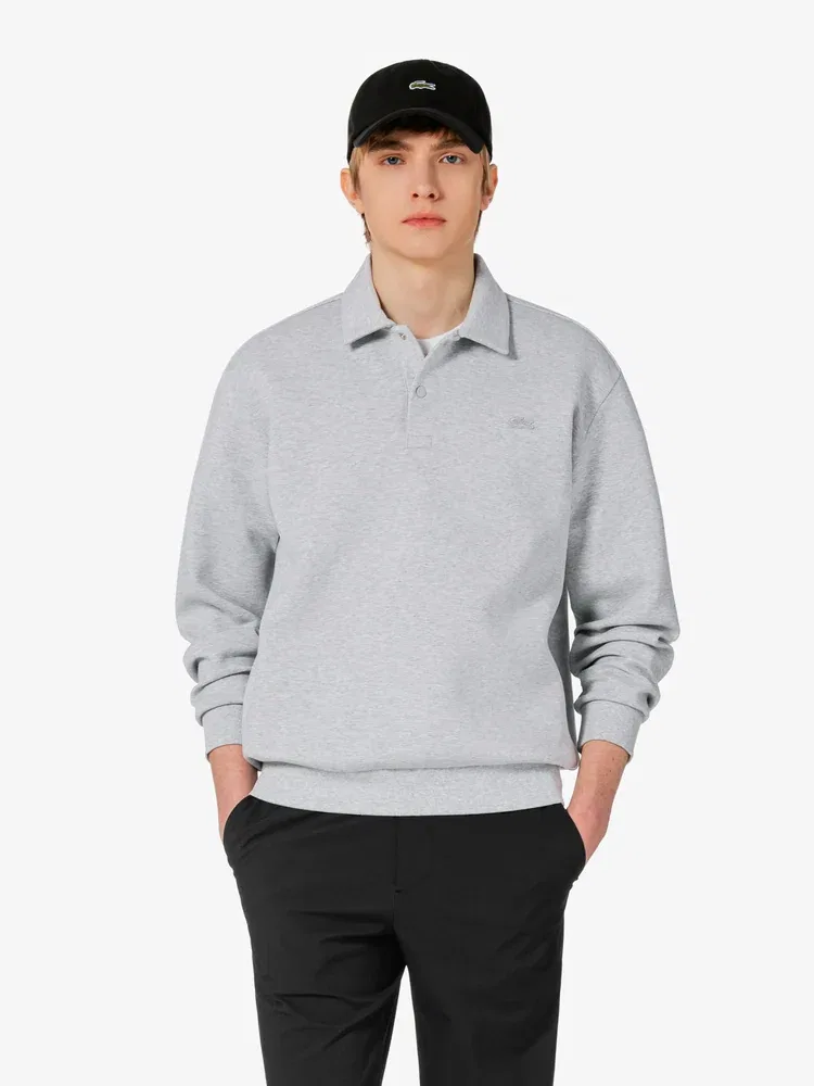 Свитшот поло LACOSTE, Double Face Snap, Antique Silver