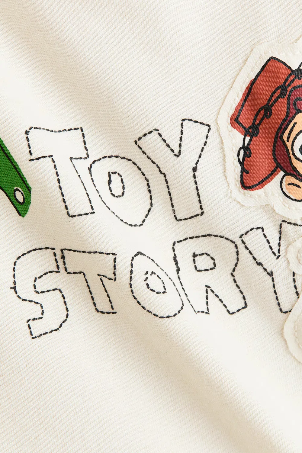 Футболка оверсайз с принтом H&M, Cremefarben/Toy Story — фото 2
