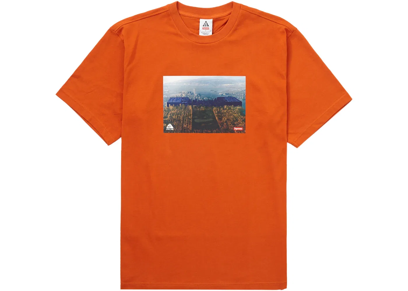 Мужская футболка с коротким рукавом Supreme Nike ACG Grid Tee, Orange