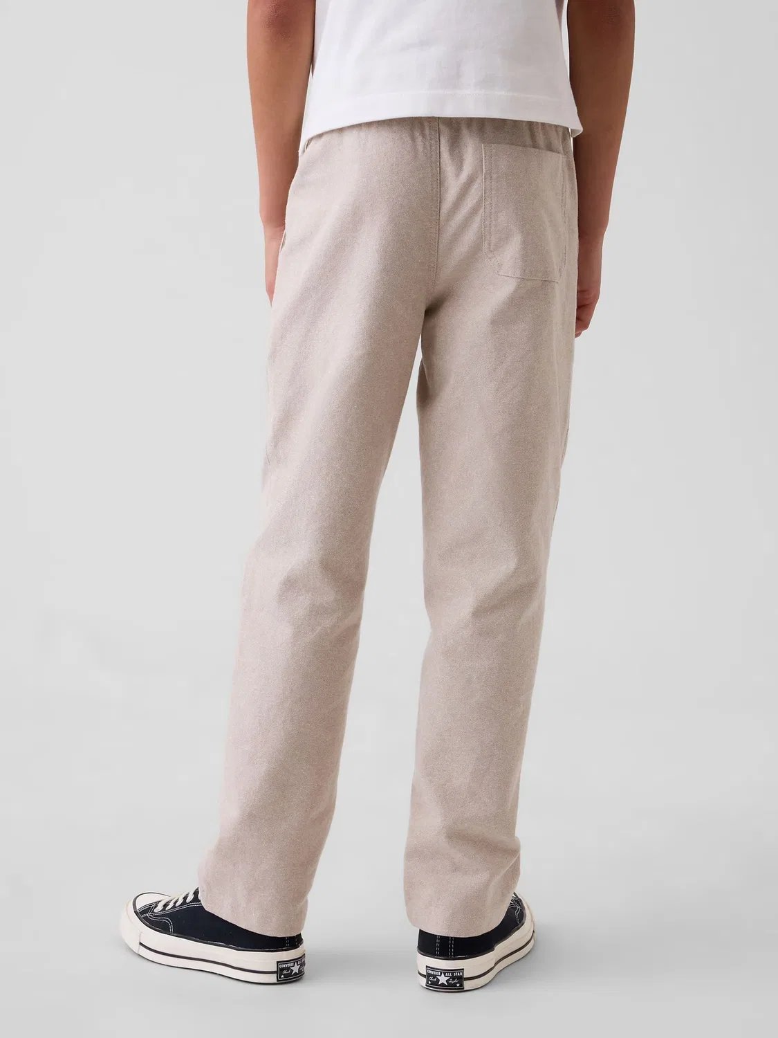 Брюки свободные из льна с хлопком, Easy Trousers Gap, кремовый — фото 2