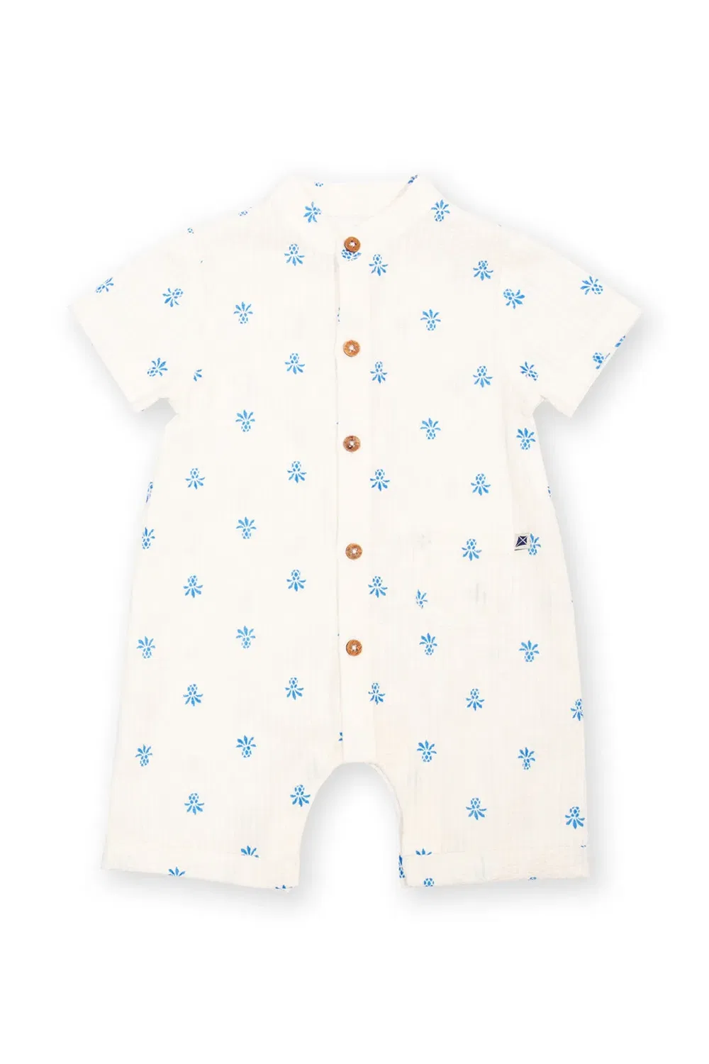 Детский боди-комбинезон с принтом Pineapple Polka Kite, Cream
