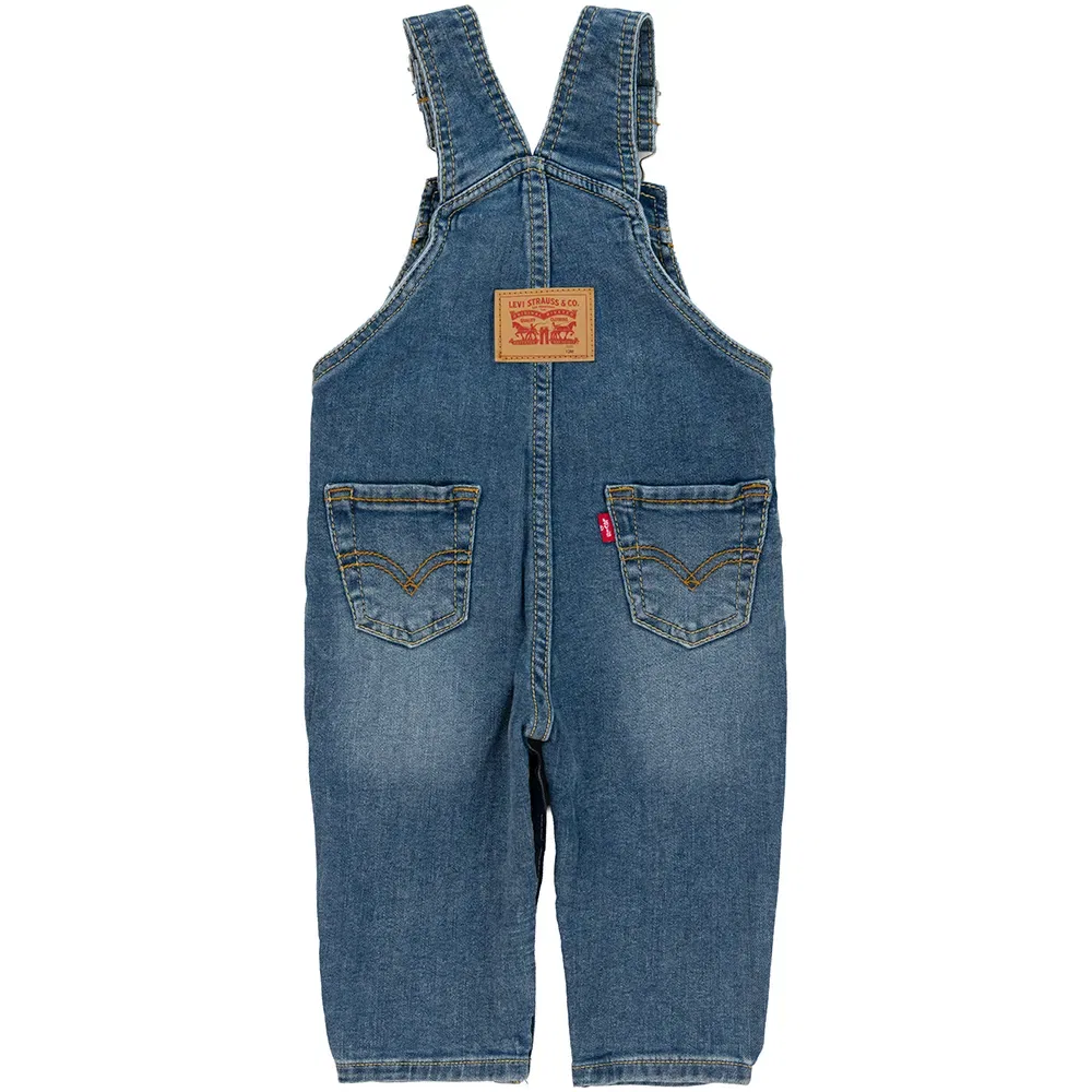 Детский комбинезон для девочек с регулируемыми бретелями Levi's, Blue — фото 2