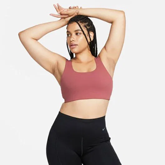 Женский спортивный бюстгальтер с Dri-FIT Nike W Nk Df Allate U, Rosa