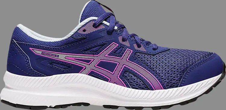 

Кроссовки contend 8 gs 'dive blue orchid' Asics, синий