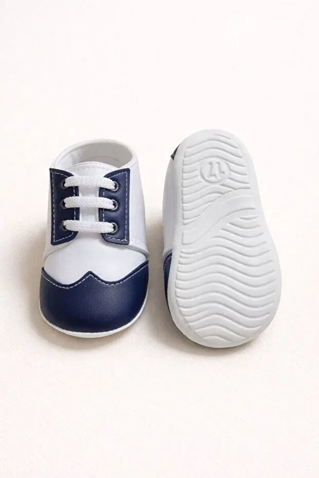 Детская обувь для девочек с принтом Numix Baby Kids, Navy Blue — фото 4