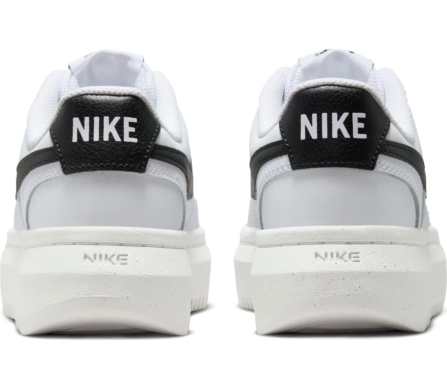 Детские кроссовки с высокой подошвой NIKE, White Black Sail — фото 3