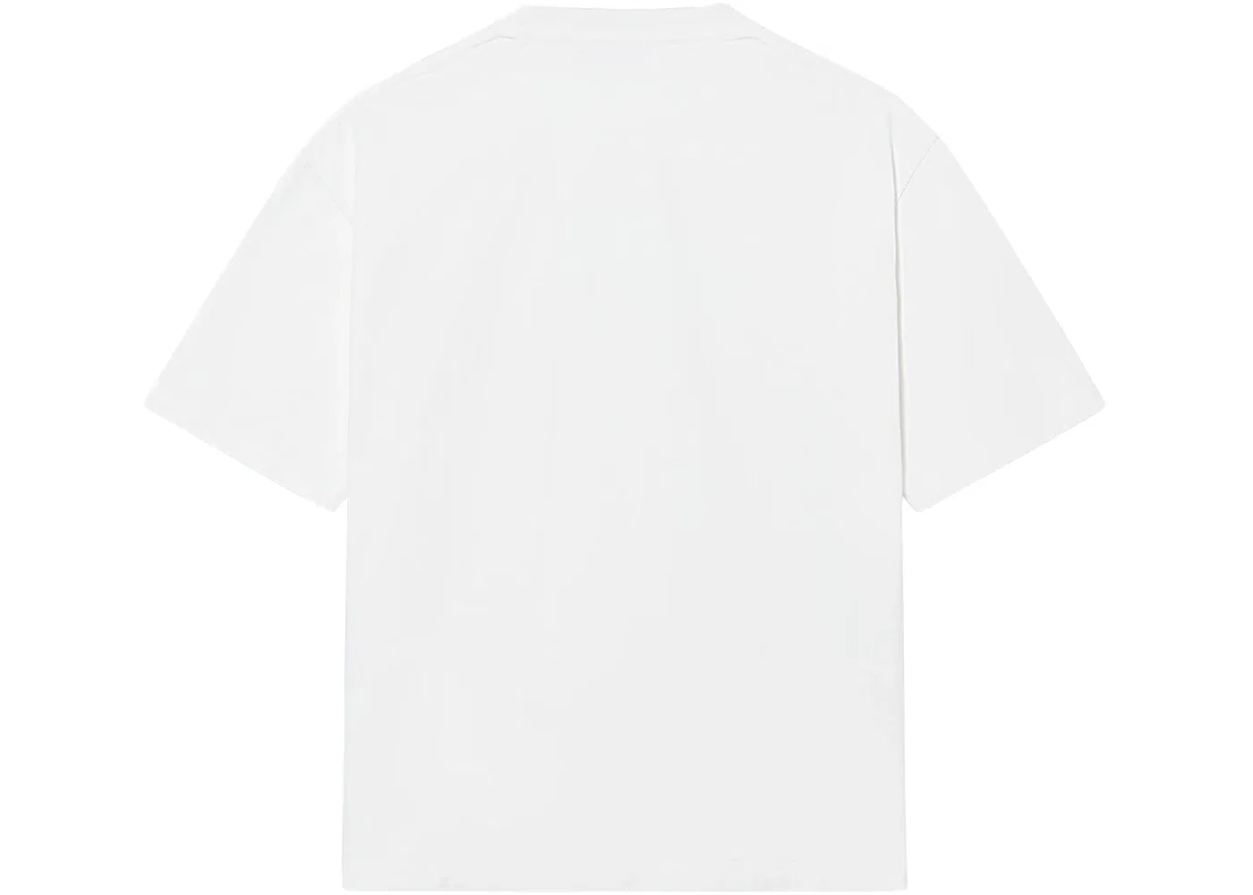 Мужская футболка с принтом College Medium Fit Balenciaga, White/Blue/Yellow — фото 2