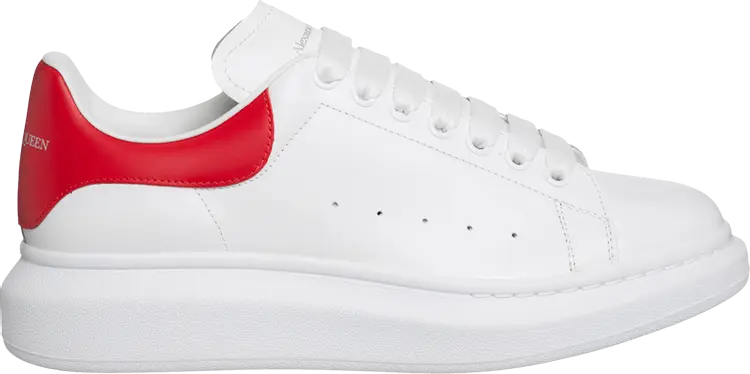 

Кроссовки Alexander McQueen Oversized Sneaker White Lust Red, белый