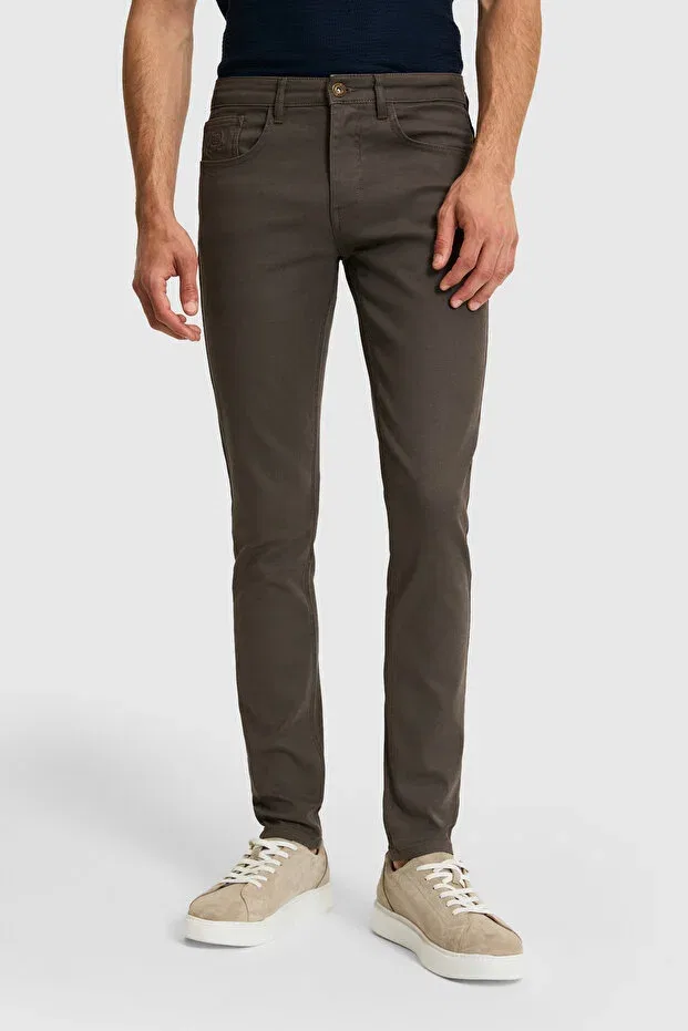 Мужские джинсы скинни-фит U.S. Polo Assn., Light Brown — фото 2