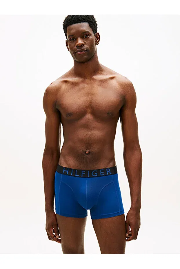 Мужской комплект трусов-боксеров хлопковый Tommy Hilfiger, Black - Blue — фото 2