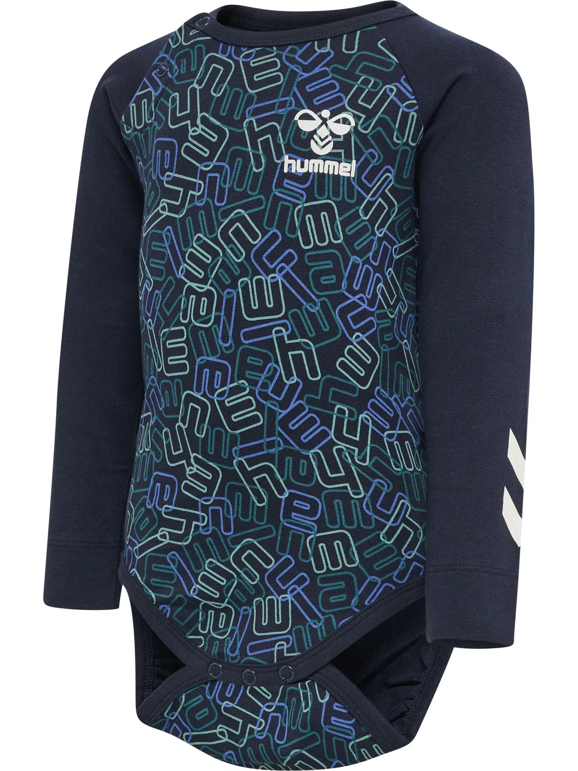Детский боди-комбинезон с длинным рукавом Hmlolly Hummel, Blue