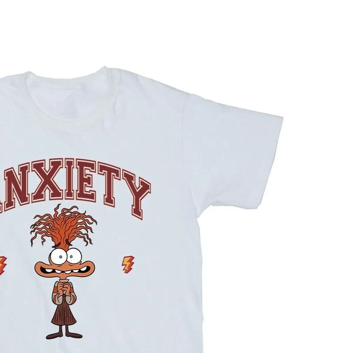 Футболка из хлопка с принтом Anxiety Inside Out, White — фото 2