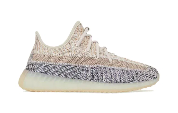 Детские кроссовки с принтом Yeezy Boost 350 V2 Ash Pearl Adidas Originals, Sand — фото 3