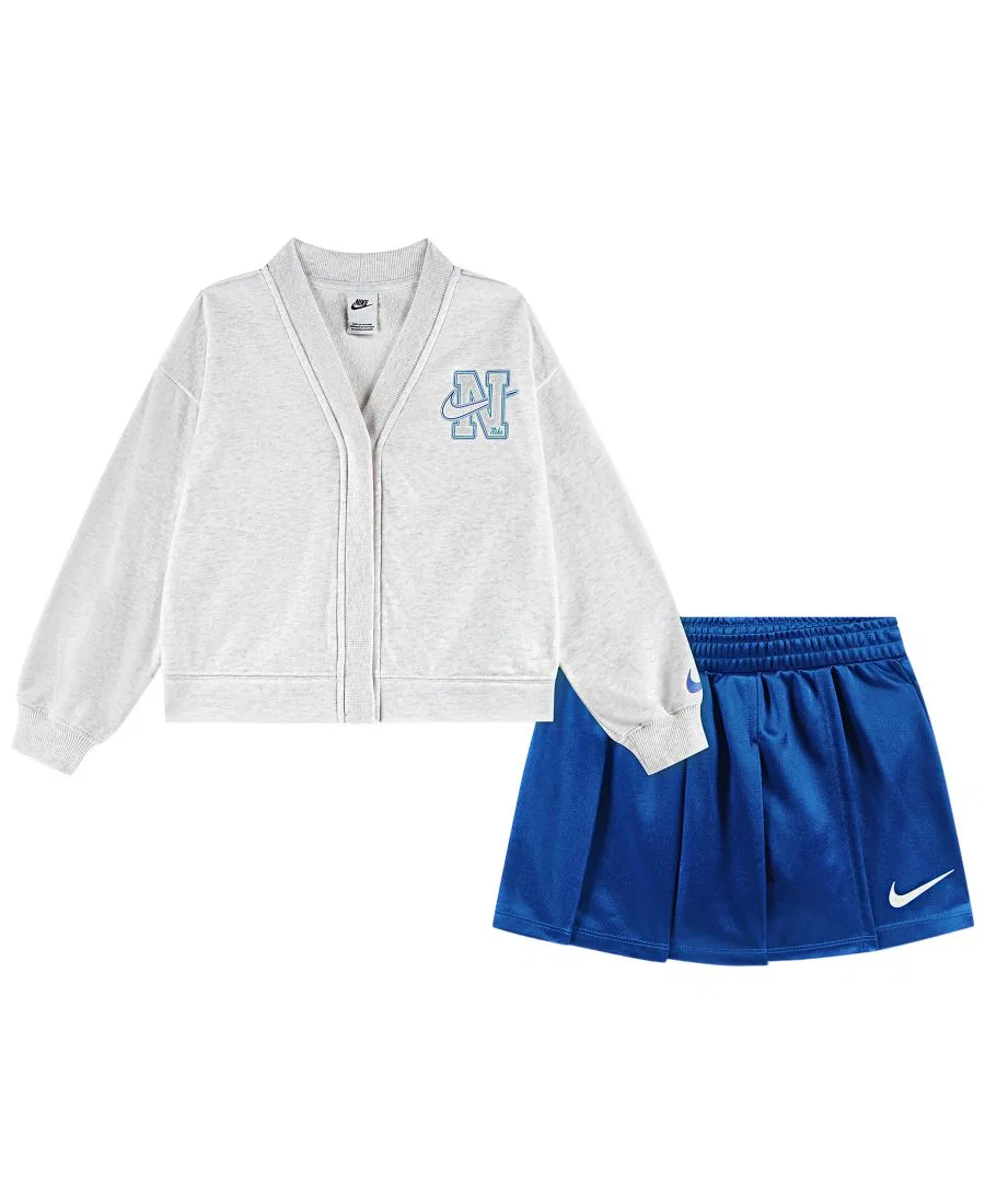 Детский комплект из топа и юбки-шорт Nike, Juxta, White