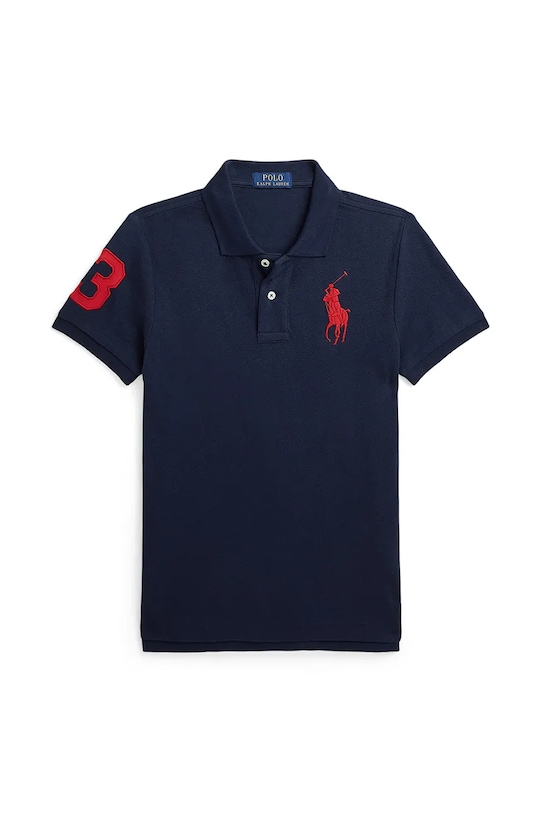 

Хлопковая детская поло Polo Ralph Lauren, темно-синий