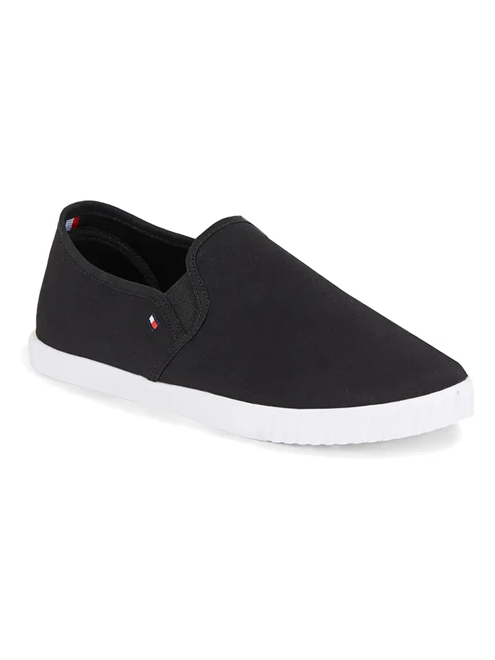 Слипперы с закругленным носком Tommy Hilfiger Shoes, черный — фото 2