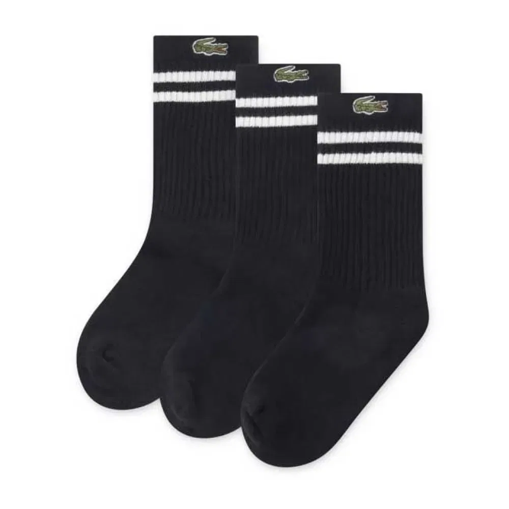 Носки 3 пары Lacoste Kids, черный