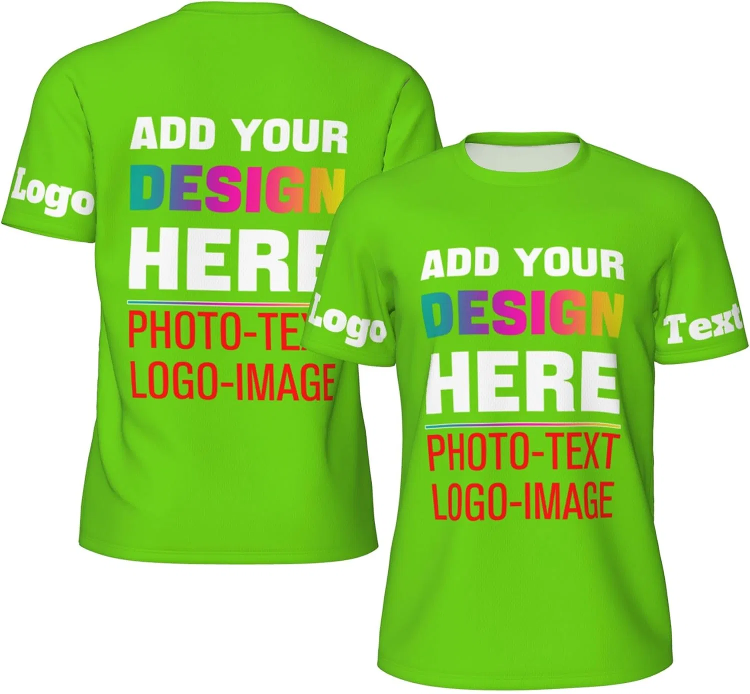 Футболка с кастомным дизайном Regular Fit, Light Green