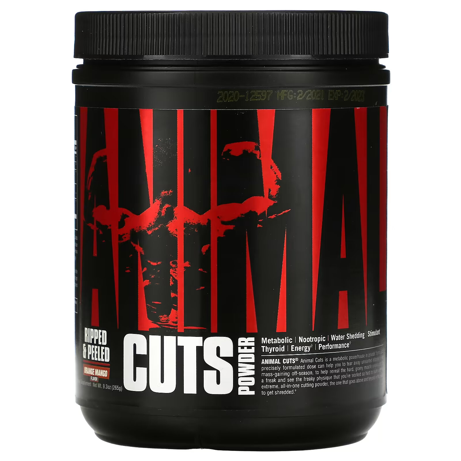 Жиросжигатель Universal Nutrition Animal Cuts со вкусом, апельсина и манго, 265 г - фото