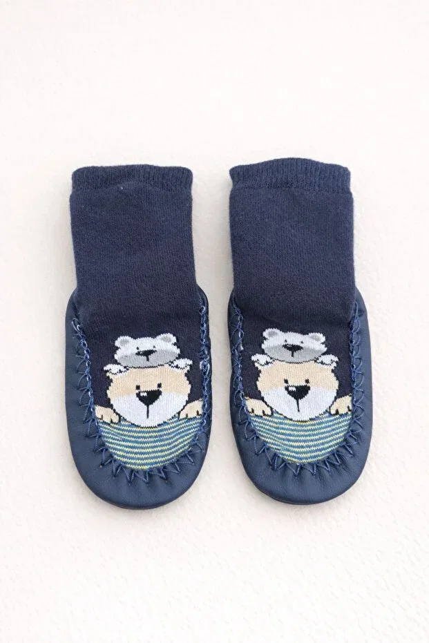Детские носки для новорожденных хлопковые Minissa Baby Kids, Navy Blue — фото 2