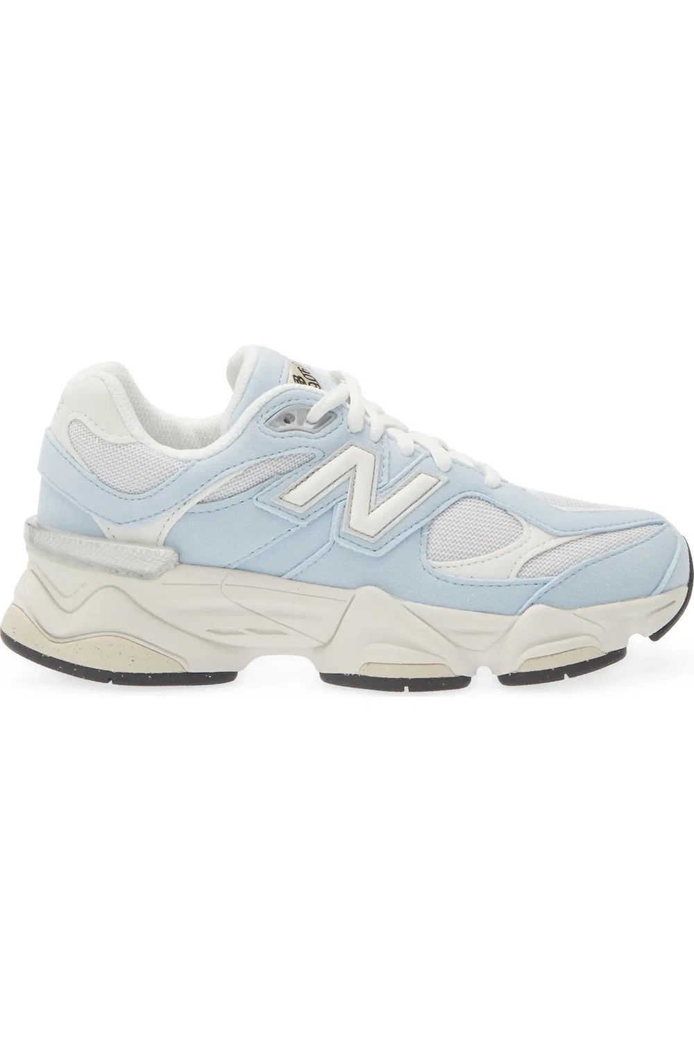 Детские кроссовки на толстой подошве 9060 New Balance, Oxford Blue/Grey Matter — фото 3