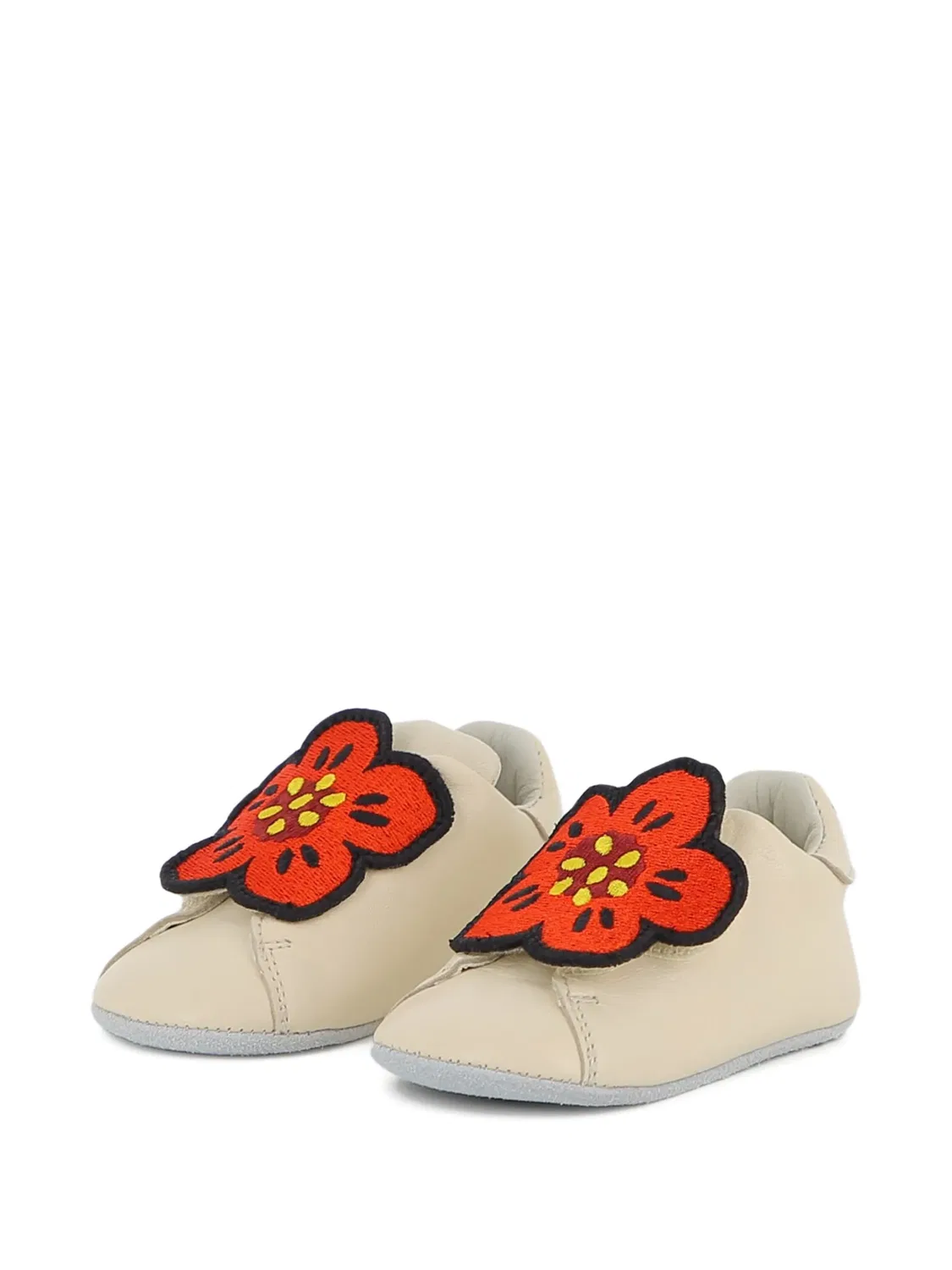 Слиперы Boke Flower Kenzo Kids, нейтральные цвета
