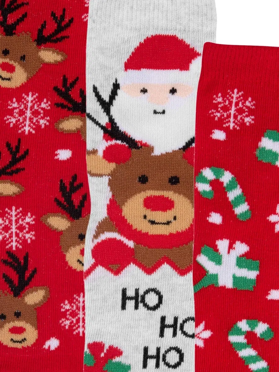 Носки United Labels «Rentier Santa Weihnachtssocken» разных цветов — фото 3