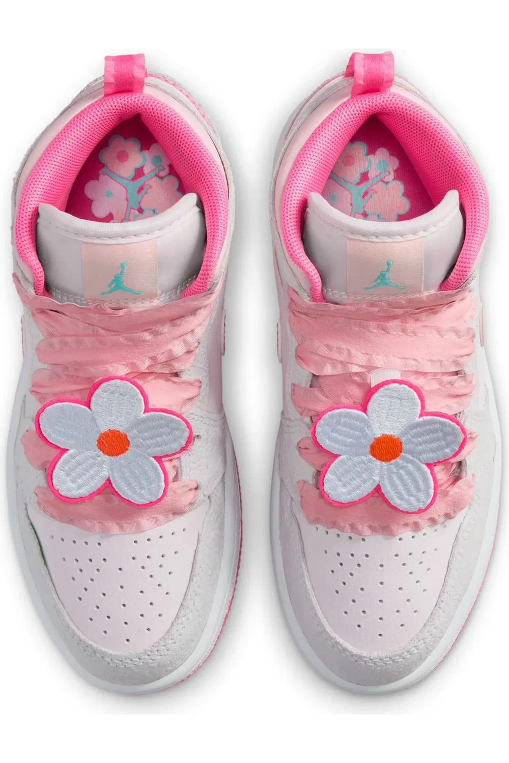 Детские кроссовки высокие Air Jordan 1 Mid Jordan, 001 Vastgy/Pnkglw — фото 3