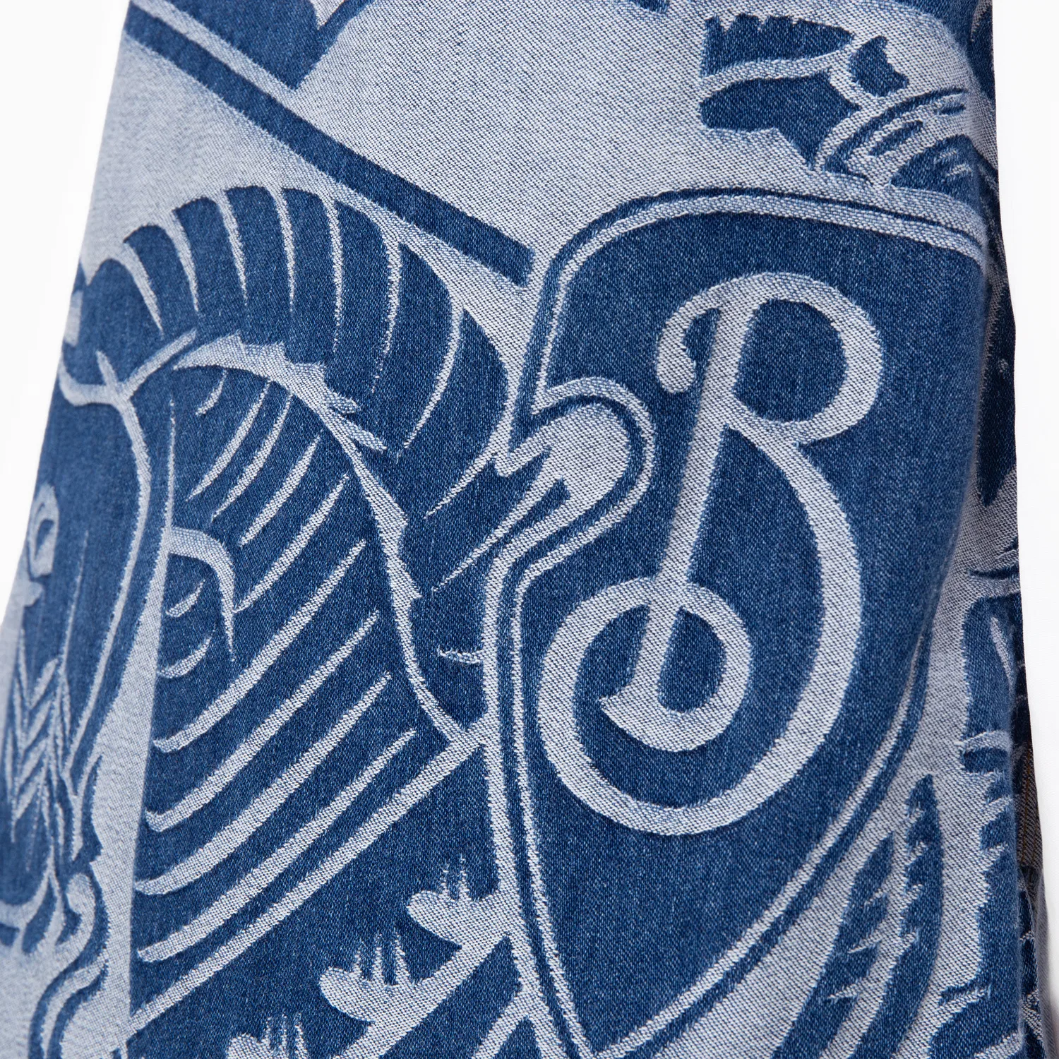 Платье без рукавов с принтом Equestrian Knight Motif Burberry, Denim Blue — фото 2