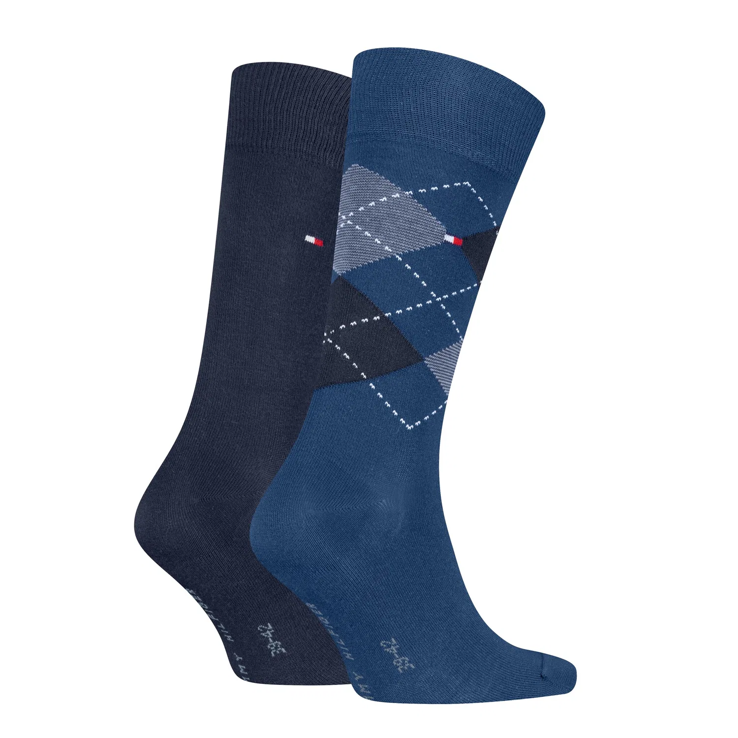Мужские носки с классическим узором Argyle Tommy Hilfiger, Ocean Blue — фото 2