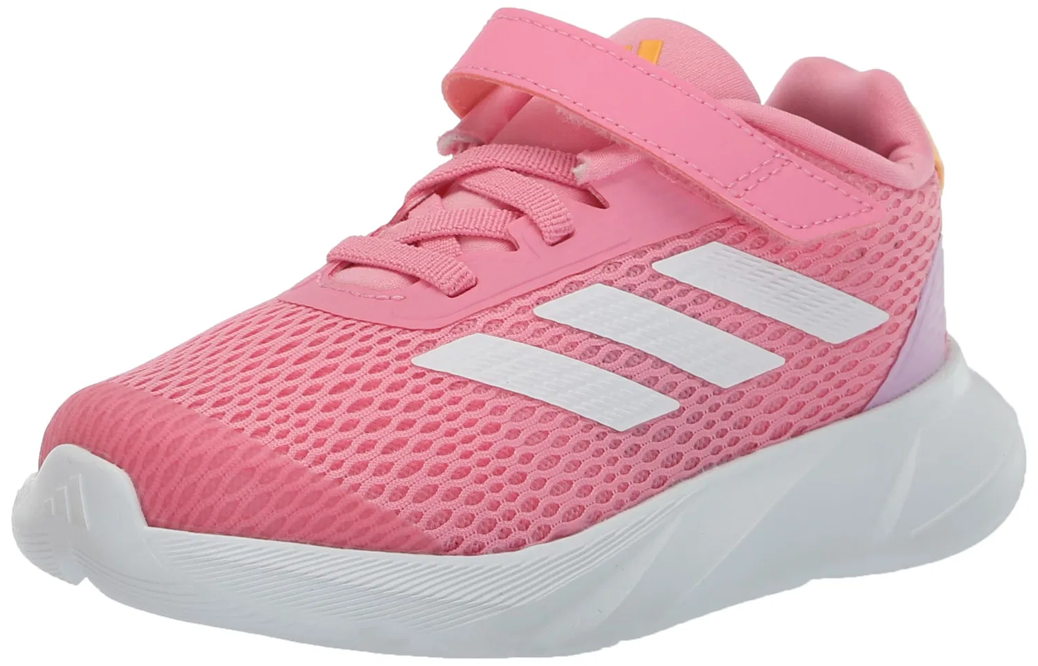 Детские кроссовки для мальчиков с липучкой Duramo Sl Adidas, Bliss Pink White Hazy Orange
