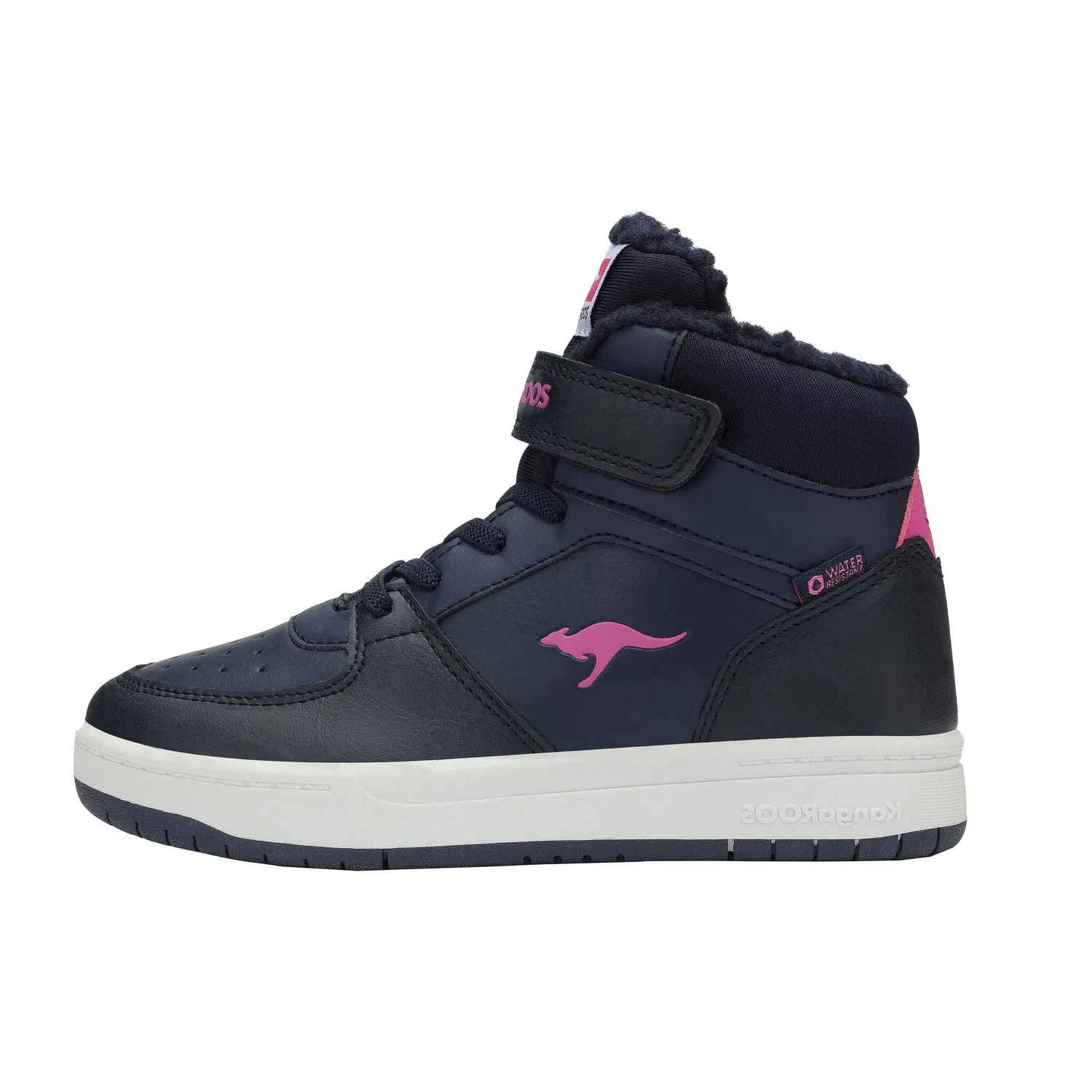 Детские кроссовки с водозащитой KangaROOS K-CP Bound Mid EV, Dark Navy/Daisy Pink — фото 2