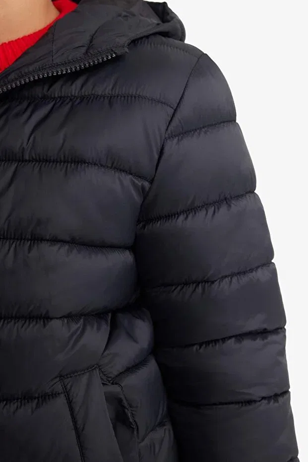Детское пальто для девочек водонепроницаемое Boys d5899a825sp Defacto, Black-Bk27 — фото 4
