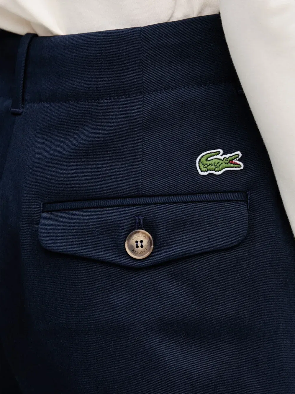 Шорты Lacoste Плиссированные с логотипом, синие — фото 4