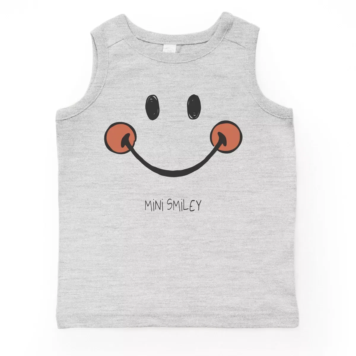 Детский топ-безрукавка с принтом Mini Smiley Smile Outline The Juniper Shop, Seafoam