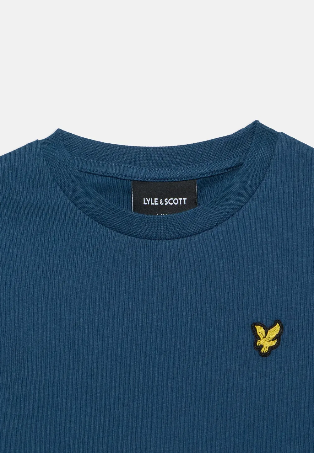 Простая футболка унисекс - базовая модель Lyle & Scott, Aegean Blue — фото 3