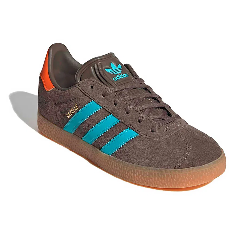 Кроссовки Gazelle Adidas Originals, коричневый — фото 4