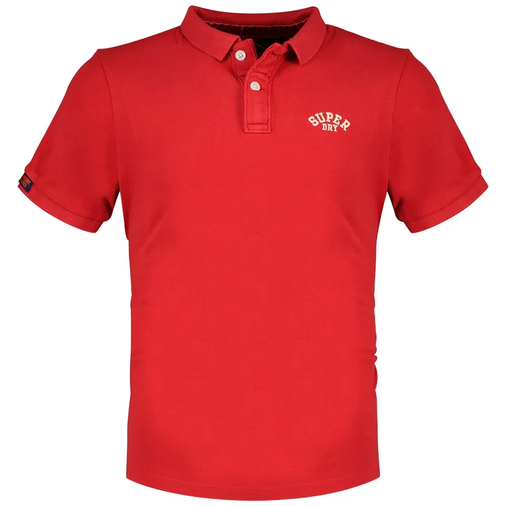 Поло с коротким рукавом Vintage Athletic Superdry, красный