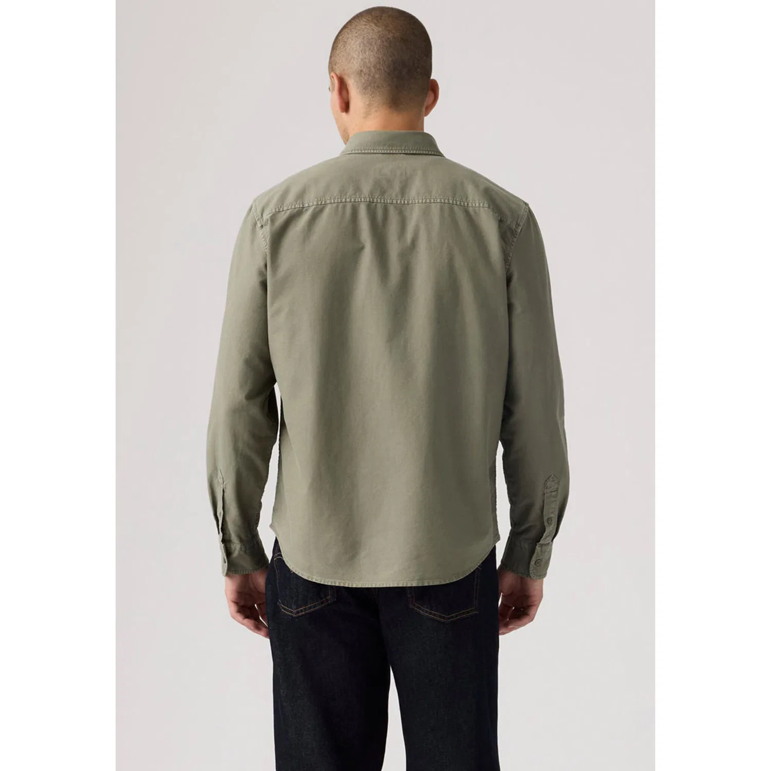 Мужская рубашка с длинным рукавом Authentic Button Down Levi's, Mulled Basil Garment Dye — фото 3