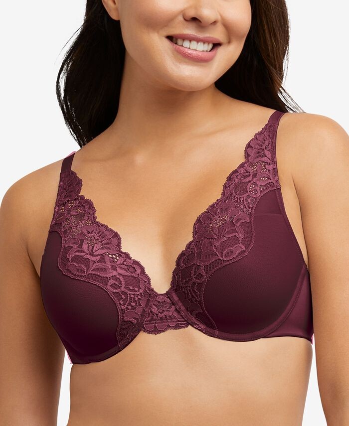

One Smooth U Комфортное эластичное кружево UW DF0084 Bali, цвет Night Fire Red