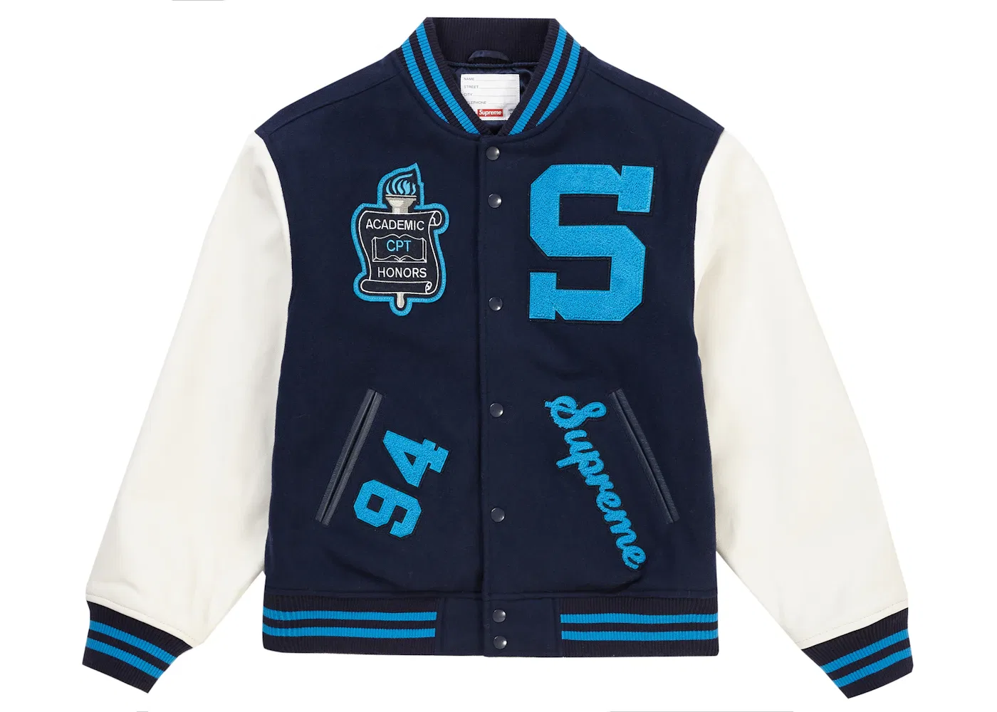 Мужская куртка Supreme Team Varsity Jacket Navy