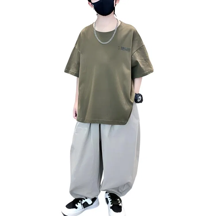 Детский спортивный костюм Lanza, Set Green + Light Gray