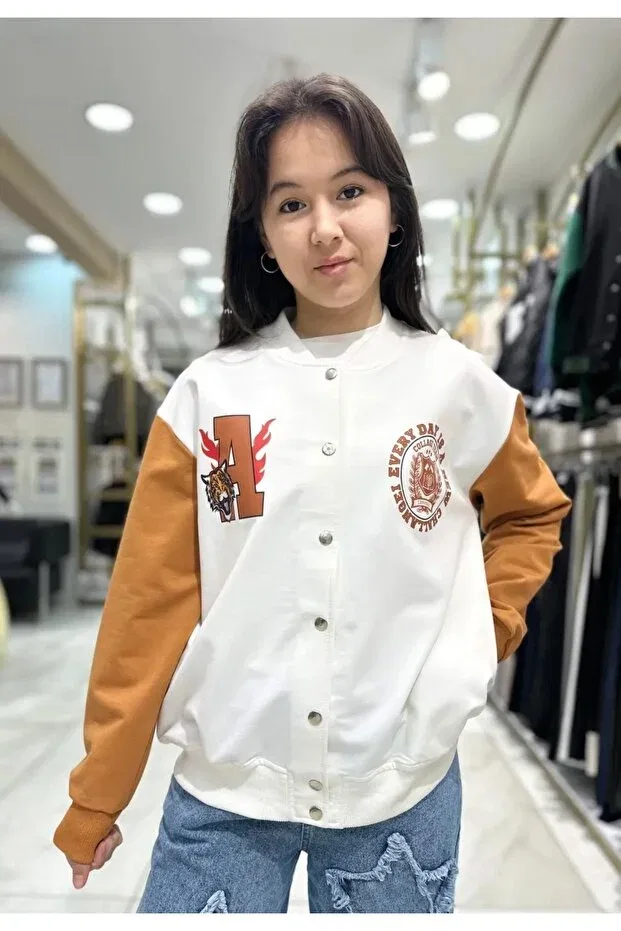 Детская куртка с принтом Minimoda Kids, Brown