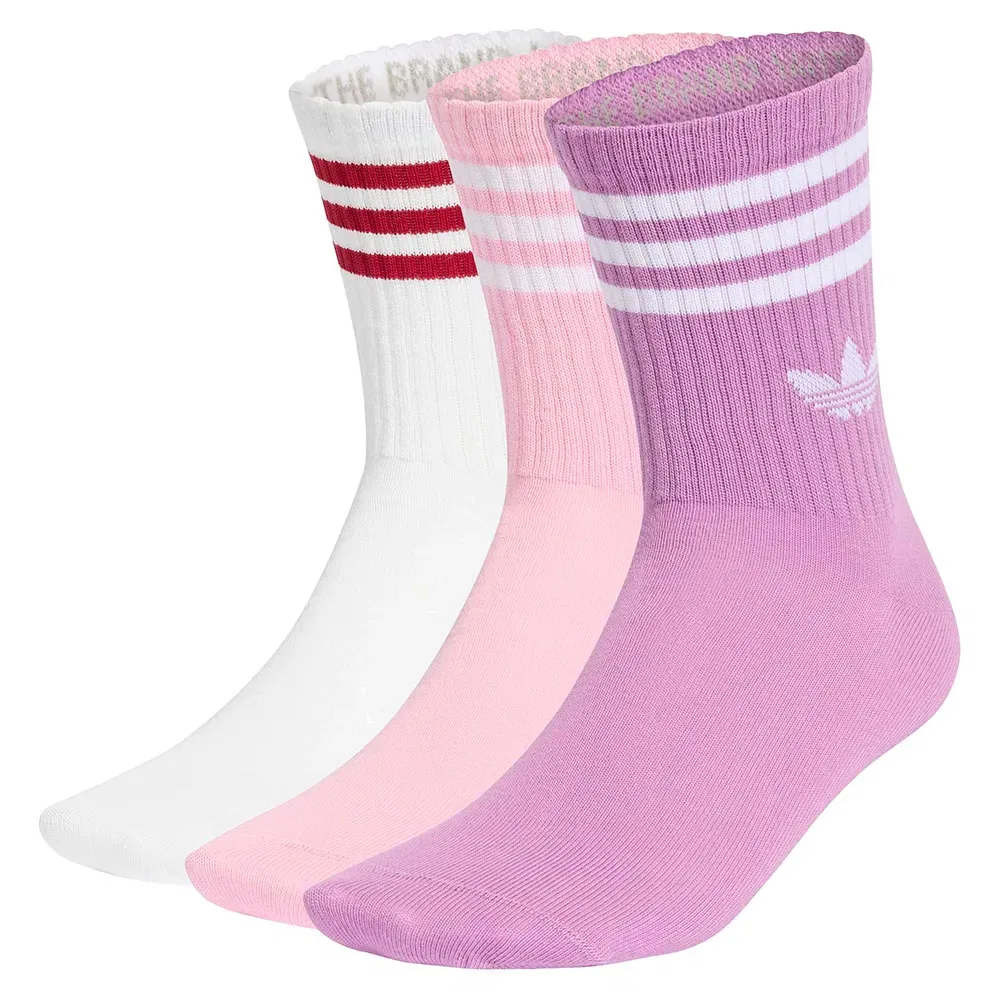 Носки 3 Stripes crew 3 пары Adidas Originals, мультиколор