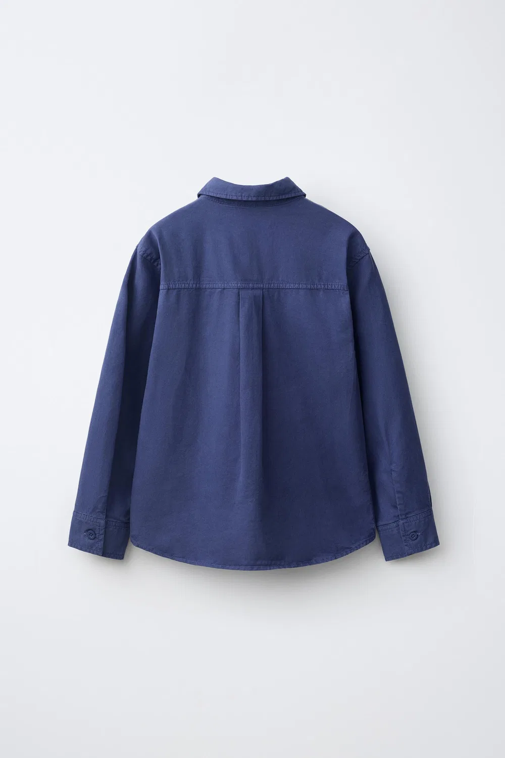 Рубашка с вышитыми деталями ZARA, Bluish — фото 2