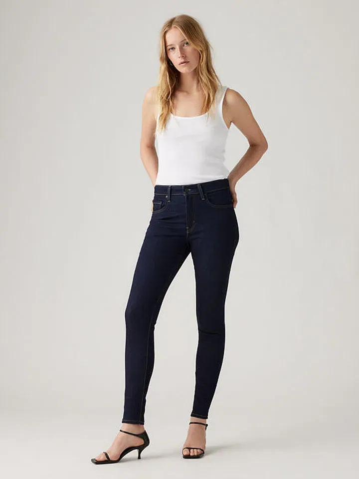 Женские джинсы скинни Levi's 721, Dark Blue