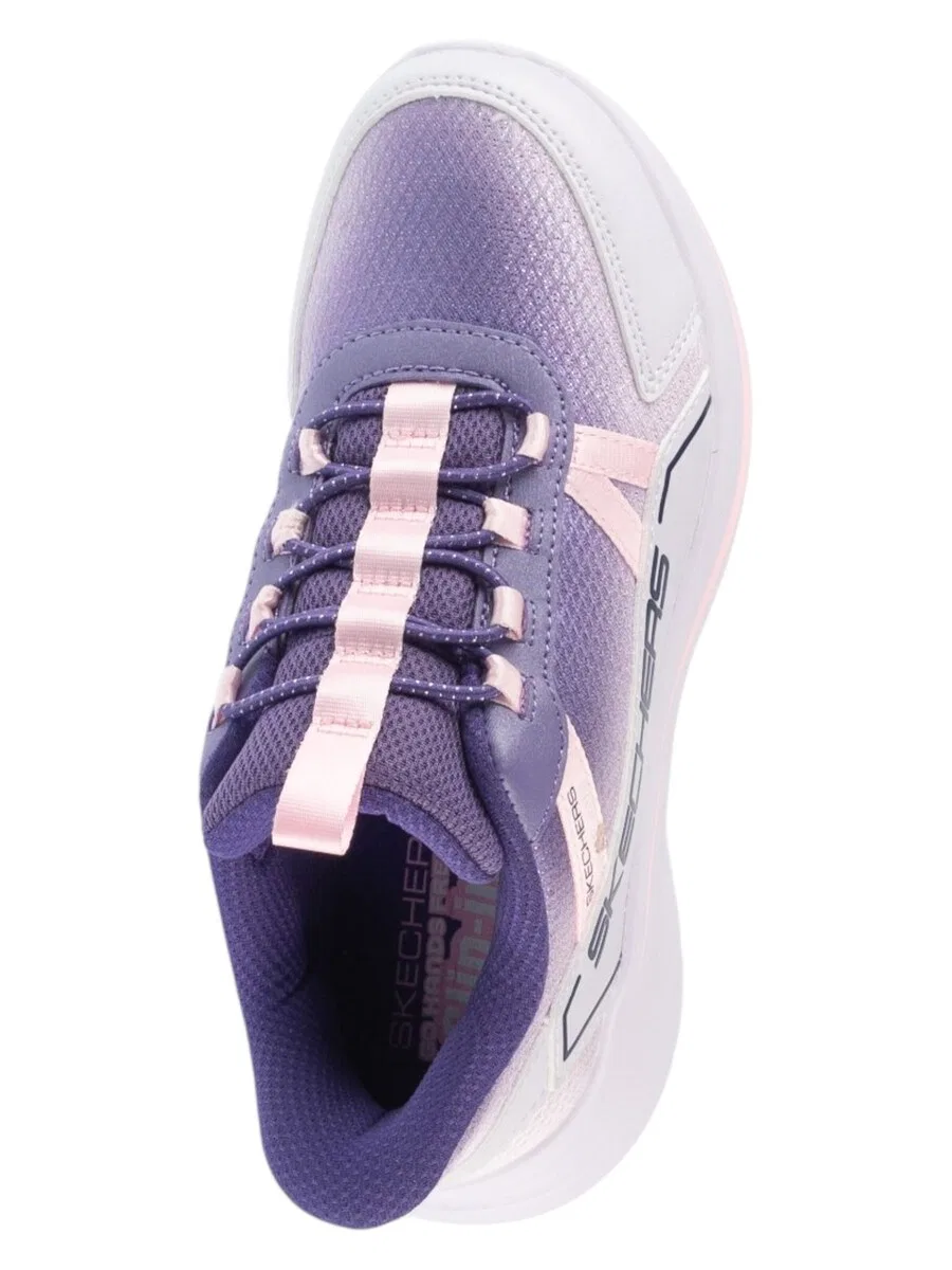 Кроссовки SKECHERS 'Slip-ins Wave 92-Sparkle Sprint' фиолетового цвета — фото 4
